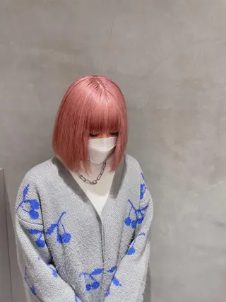 ミディアム カラー ikuma/ ミルクティーのヘアスタイル