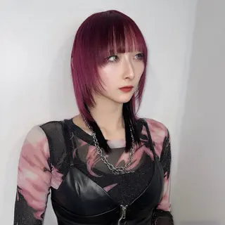 セミロング カラー Ren. 🦋デザインカラーのヘアスタイル