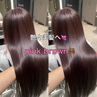 ロング 縮毛矯正/艶カラー 笠原康平のヘアスタイル