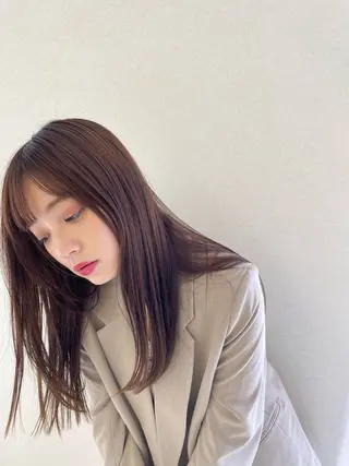 ロング カラー 透明感カラー 🩰あさのヘアスタイル