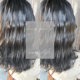 セミロング カラー 川越 輝梨奈のヘアスタイル