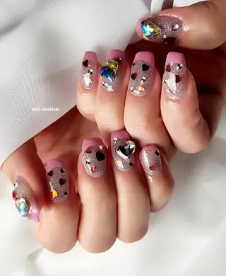 ネイル 3dパーツ/流行り 👧shushu❤️のネイルデザイン
