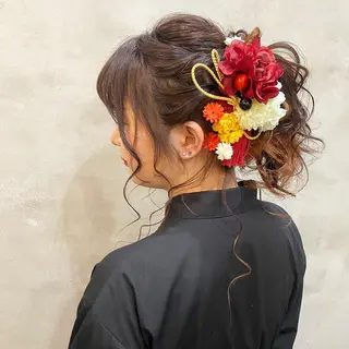 セミロング まつパ・ヘアセット ♡Chinami♡のマツエク・マツパデザイン