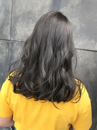 セミロング No1韓国風レイヤー &カチモリ✨ /サキのヘアスタイル