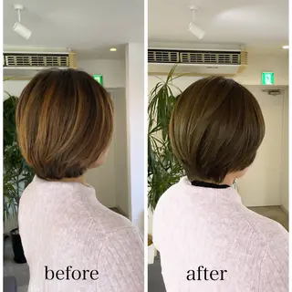 ショート 🌷ピンクカラー くどう🌷のヘアスタイル