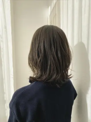 ミディアム カラー 🍑もも 🍑のヘアスタイル