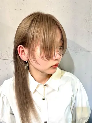 ロング カラー 小笠原 悠斗のヘアスタイル