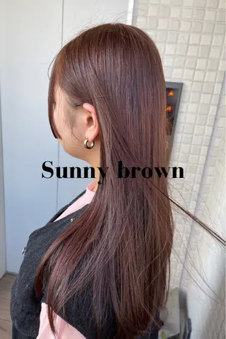 セミロング カラー charm《銀座》 ヘアセット/縮毛矯正のヘアスタイル