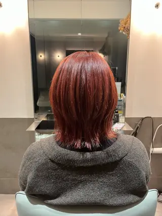 ミディアム カラー 🌻暖色カラー🌻 sakuraのヘアスタイル