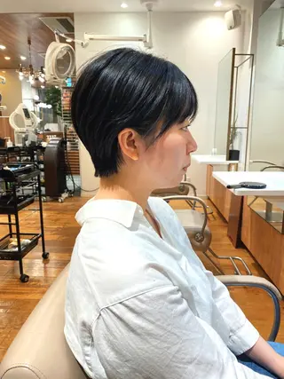 ショート カラー パーマ TYCHE GINZA所属・🍃服部 雅哉🍃銀座◎のヘアスタイル