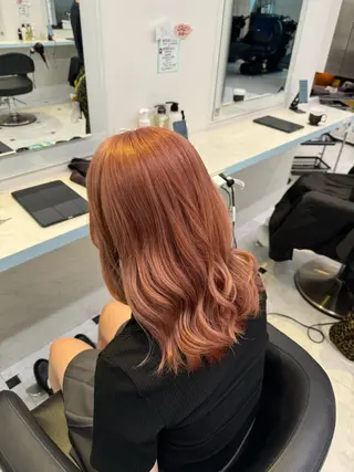 ロング カラー 🩷モテ髪＆透明感 🩷ミルクティー🩷のヘアスタイル