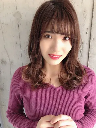 セミロング Hair make genie所属・シノヅカ ケンゾーのヘアスタイル