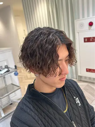 ミディアム パーマ メンズ NYNY 🌺Ruiのヘアスタイル