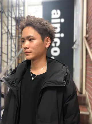 カラー ヘアアレンジ メンズ ainico+所属・メンズ特化✂️栗原 侑也のヘアスタイル