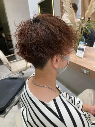 パーマ メンズ 一ノ瀬 蘭のヘアスタイル