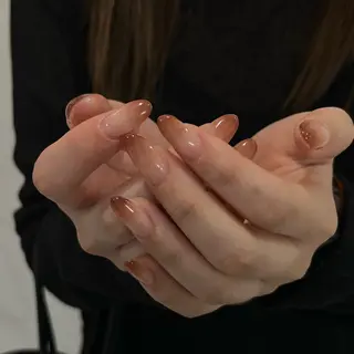 ネイル Ray. ちゅるん系ニュアンスのネイルデザイン