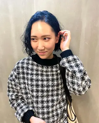 ミディアム カラー パーマ ヘアアレンジ メンズ キッズ ネイル マツエク・マツパ アイブロウ tatsumi/ボブ ウルフ/レイヤーのヘアスタイル