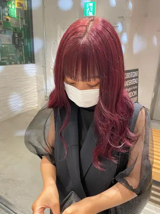 ロング カラー 艶ハイトーン👑♡ NATSUKIのヘアスタイル