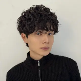 パーマ メンズ ハイトーン/パーマ/ メンズ / 櫻本🌐のヘアスタイル