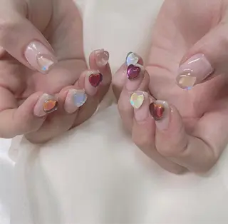 カラー ネイル 𓂃🦢Aurora Swan🌙𓂃のネイルデザイン