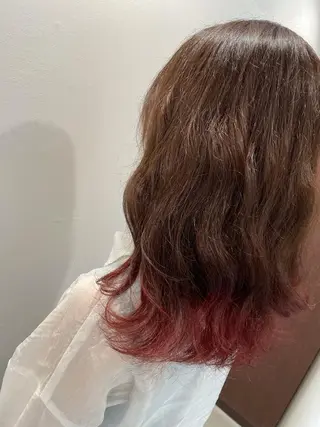 ミディアム カラー 髪質改善美容室Lust所属・美容室Lust💚 嶋崎　鷹のヘアスタイル