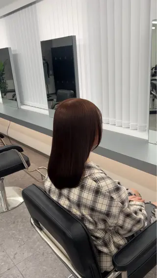 ミディアム 髪質改善ストレート Kantaのヘアスタイル