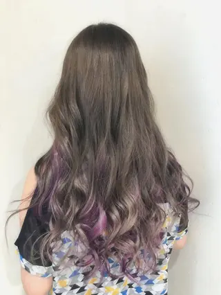 ロング カラー パーマ ヘアアレンジ filo byFeria渋谷所属・縮毛矯正/美髪 髪質改善/石田幸輔のヘアスタイル