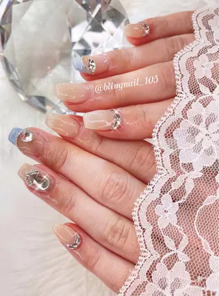 ネイル 23時まで❤︎韓国、 ワンホンネイルのネイルデザイン