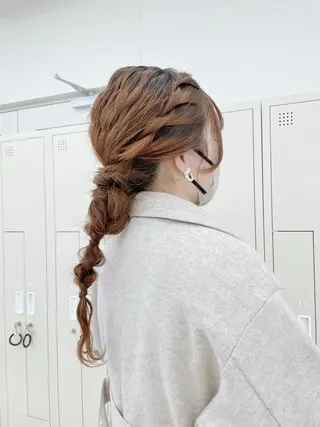 ロング ヘアアレンジ CARELLY 流山おおたかの森所属・CARELLY Rukaのマツエク・マツパデザイン