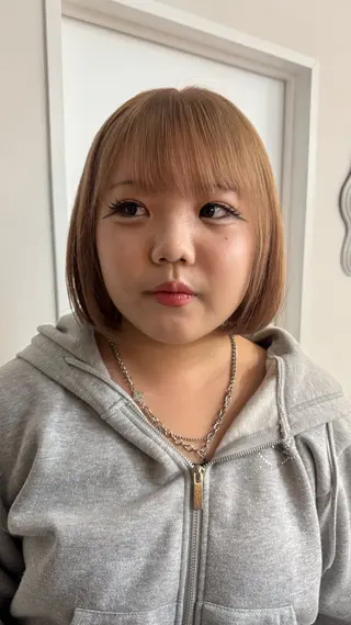 カラー yuzu /韓国ヘア / 透明感カラー🎀のヘアスタイル