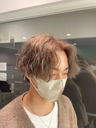 ミディアム カラー ヘアアレンジ メンズ 艶カラー の達人のヘアスタイル