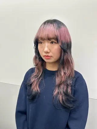 ロング カラー salowin原宿iori所属・💋ハイトーンデザイ ンヘア💋A'nyuのヘアスタイル