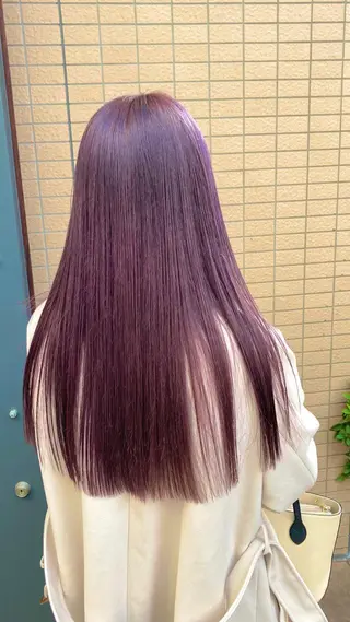 ロング カラー 透明感ハイトーン☆ 今津 佑太のヘアスタイル