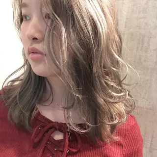 ミディアム カラー HARUNA🤍 大人ショートヘアのヘアスタイル