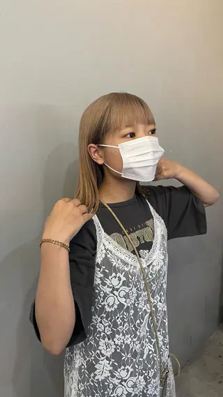 ミディアム カラー ヘアアレンジ 💐ナチュラルヘア Kroda💐のヘアスタイル