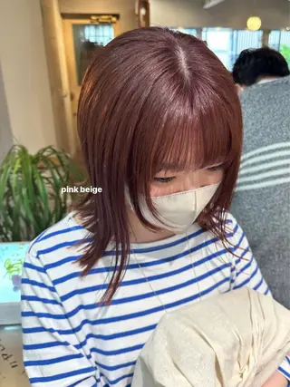 ミディアム カラー 暖色カラー/レイヤー 🌙 オノユリカのヘアスタイル