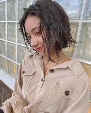 ショート カラー ヘアアレンジ レイヤー🇰🇷 韓国ヘア💕トモミのヘアスタイル