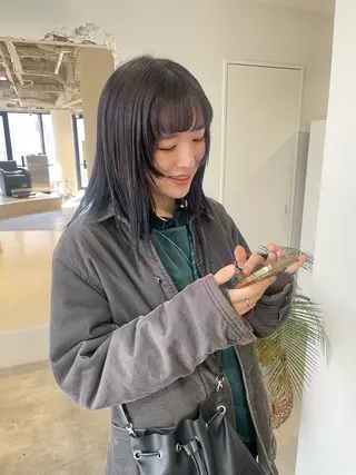 カラー 大迫 江梨のヘアスタイル