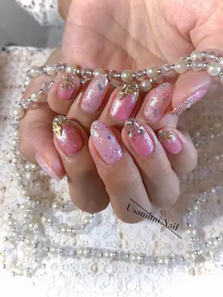 ミディアム ネイル USAMiMi 🐰💕のネイルデザイン