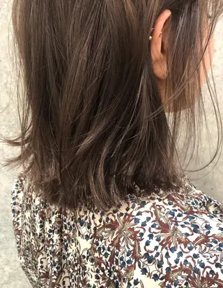 ミディアム カラー Miku /ブリーチ/ボブのヘアスタイル