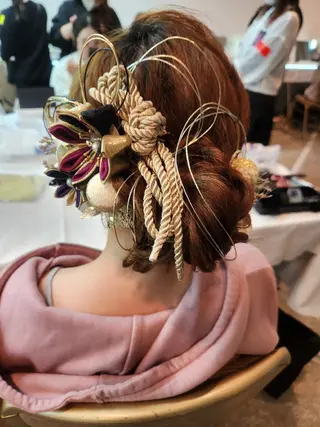 ロング ヘアアレンジ サロンソレイユ(マツ エク/ヘアセット)のヘアスタイル