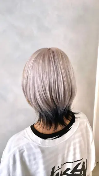 ショート カラー 🔷ダブルカラーハイ トーン🔷櫻井走のヘアスタイル