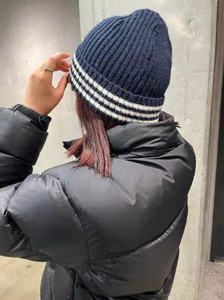 ミディアム カラー Yahiko ハイトーンのヘアスタイル