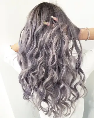 ロング カラー 🌈評価No.1🌈 艶髪カラー❌エクステのヘアスタイル