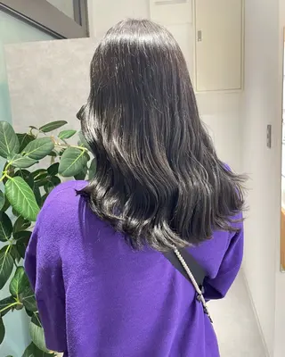 ロング カラー デザインパーマ/ 艶カラー/ボブのヘアスタイル