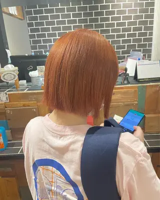ショート カラー 韓国ヘア/レイヤー/ 暖色カラー/ Aiのヘアスタイル