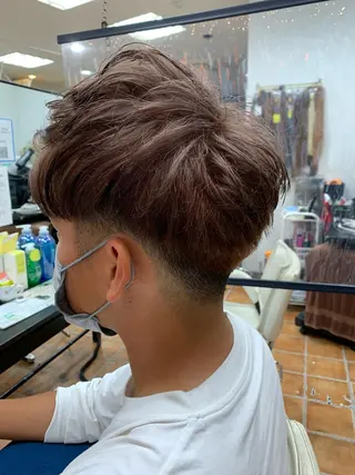 カラー メンズ カットモデル募集 いさかのヘアスタイル