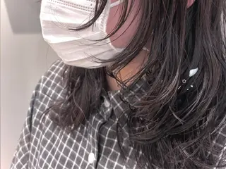 ミディアム パーマ かどたはるな レイヤー/パーマのヘアスタイル