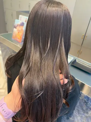 ロング カラー 李 文のヘアスタイル