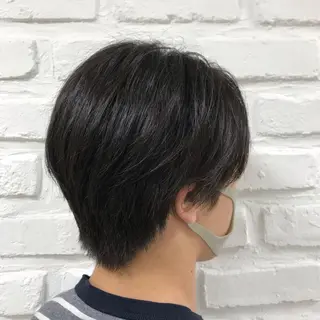 ショート メンズ 【暖色カラー特化】 中山由梨のヘアスタイル